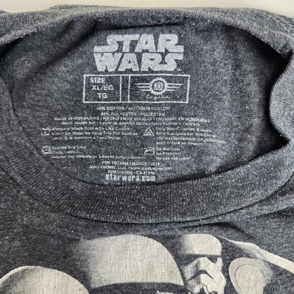 Star Wars Movie Storm Troopers Black Graphic Short Sleeve T-Shirt Men's Size L - Picture 4 of 4